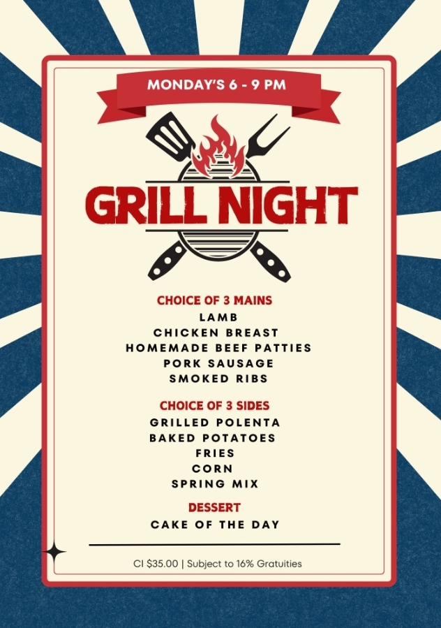 Grill Nights at Tides Restaurant