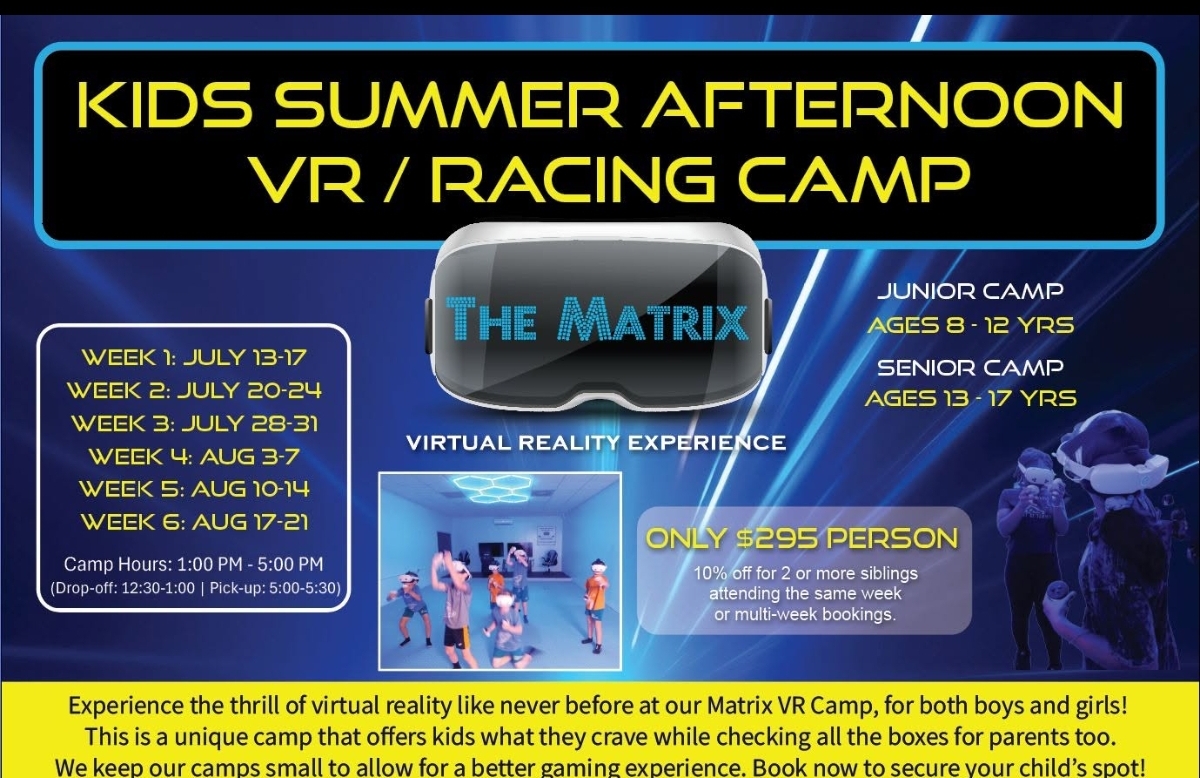 Kids Summer Afternoon VR / Racing Camp